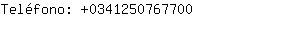 Telfono: 034125076....