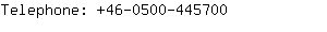 Telephone: 46-0500-44....