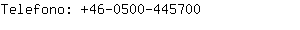 Telefono: 46-0500-44....