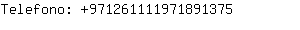 Telefono: 97126111197189....