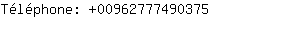 Tlphone: 0096277749....