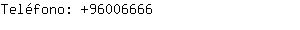 Teléfono: 9600....