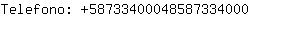 Telefono: 5873340004858733....