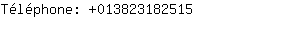 Téléphone: 01382318....