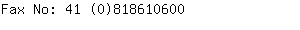 Fax No: 41 (0)81861....