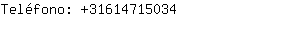 Teléfono: 3161471....