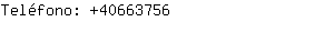 Teléfono: 4066....