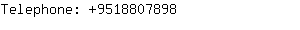 Telephone: 951880....