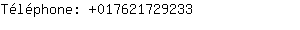 Téléphone: 01762172....