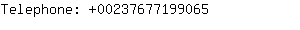 Telephone: 0023767719....