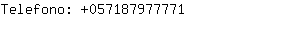 Telefono: 05718797....