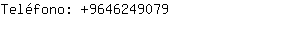 Teléfono: 964624....