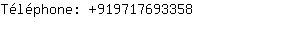Téléphone: 91971769....