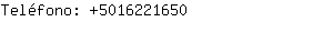 Teléfono: 501622....