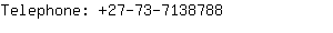 Telephone: 27-73-713....