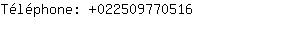 Tlphone: 02250977....
