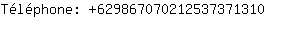 Tlphone: 62986707021253737....