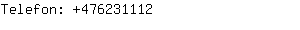 Telefon: 47623....