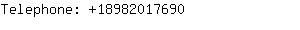 Telephone: 1898201....