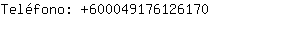 Teléfono: 60004917612....