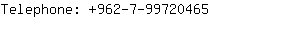 Telephone: 962-7-9972....