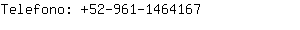 Telefono: 52-961-146....