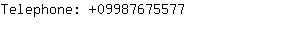 Telephone: 0998767....