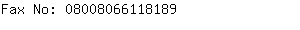 Fax No: 0800806611....