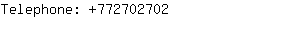 Telephone: 77270....