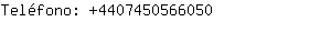 Teléfono: 440745056....
