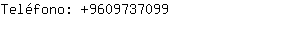 Teléfono: 960973....