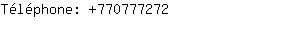 Téléphone: 77077....