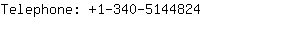 Telephone: 1-340-514....