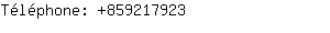 Téléphone: 85921....