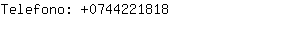 Telefono: 074422....