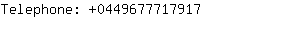 Telephone: 044967771....