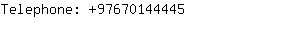 Telephone: 9767014....