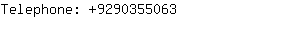 Telephone: 929035....