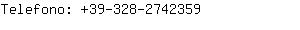 Telefono: 39-328-274....