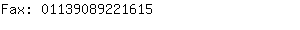 Fax: 0113908922....