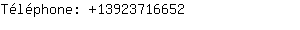 Téléphone: 1392371....