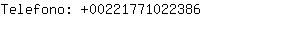 Telefono: 0022177102....