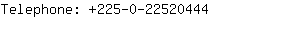 Telephone: 225-0-2252....