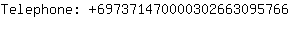 Telephone: 69737147000030266309....