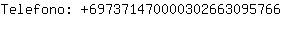 Telefono: 69737147000030266309....