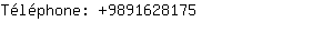 Téléphone: 989162....