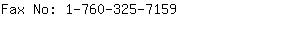 Fax No: 1-760-325-....