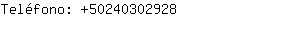 Teléfono: 5024030....