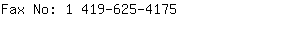 Fax No: 1 419-625-....