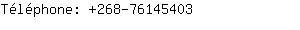 Téléphone: 268-7614....